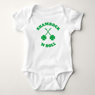 Shamrock 'n Roll Grunge Baby Bodysuit