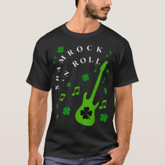 SHAMROCK N ROLL St Patricks Day Irish Music T-Shirt