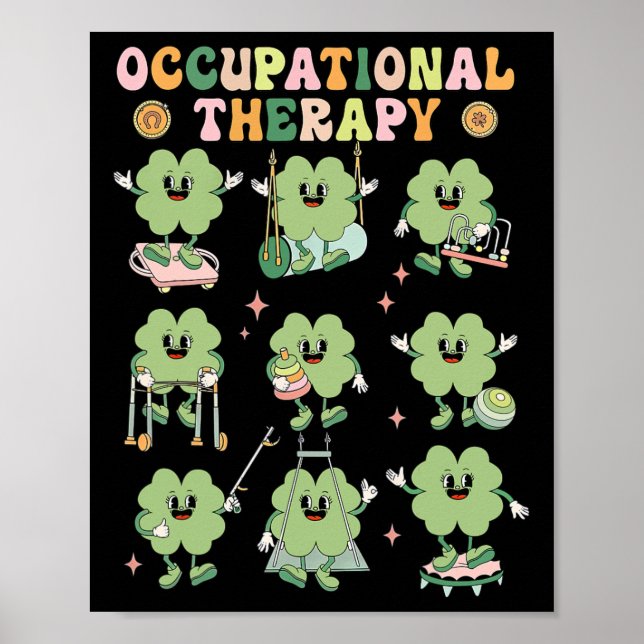 Shamrock Occupational Therapy St Patrick's Day Ot  Poster (Front)