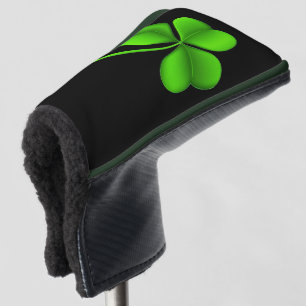 Shamrock on Black pccn golf head cover