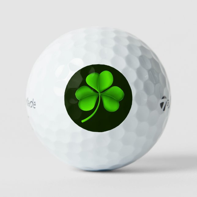 Shamrock On Dark Green tmtp5 gbcnt Golf Balls (Front)