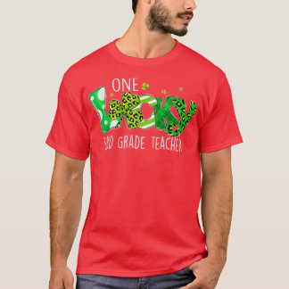 Shamrock One Lucky 3rd Grade Teacher St T-Shirt