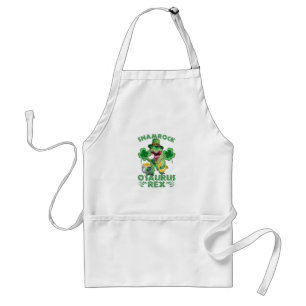 Shamrock O'saurus Rex St. Patrick's Day Standard Apron