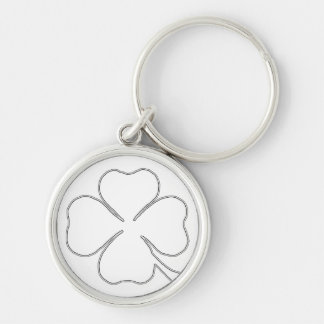 Shamrock Outline Keychain