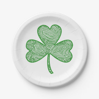 Shamrock Paper Plate