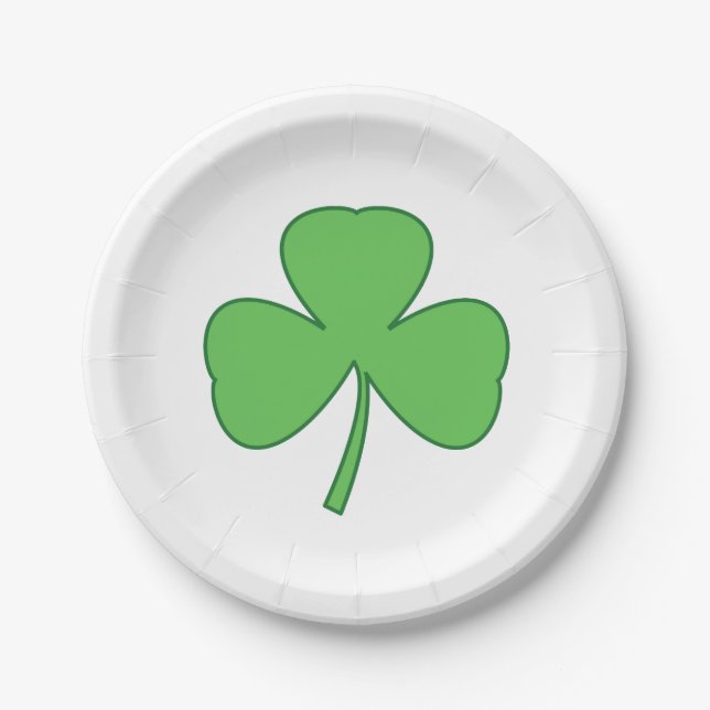 Shamrock Paper Plates (Front)