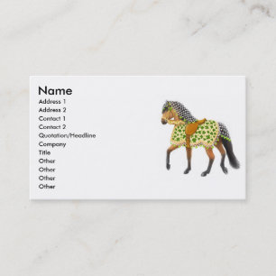 Shamrock Parade Horse Business Card