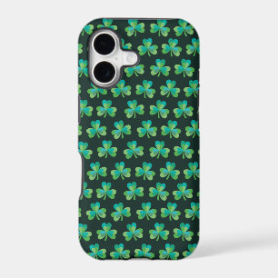 Shamrock Pattern Black iPhone 5/5S Barely There