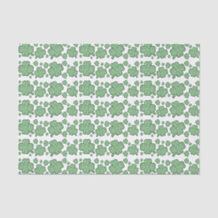 Shamrock Pattern Custom Text Tissue Paper
