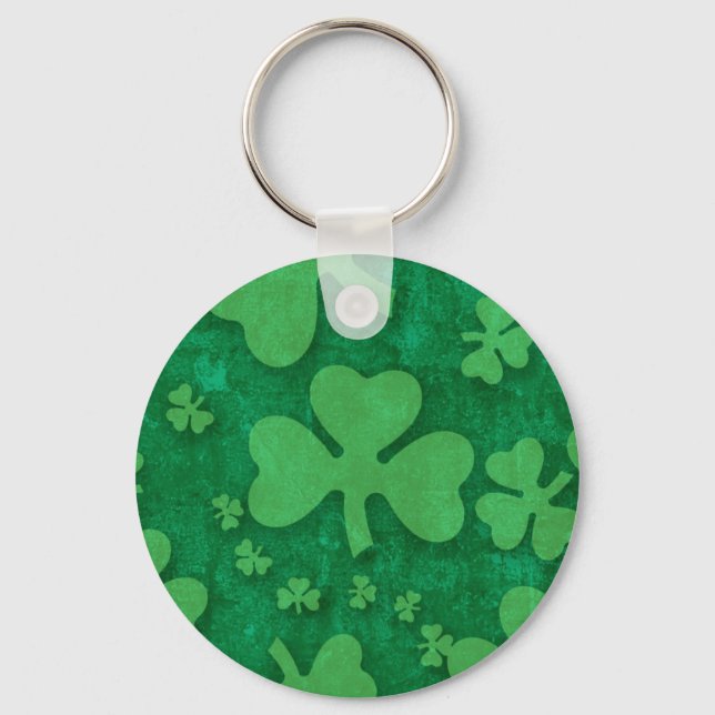 Shamrock Pattern Key Ring (Front)