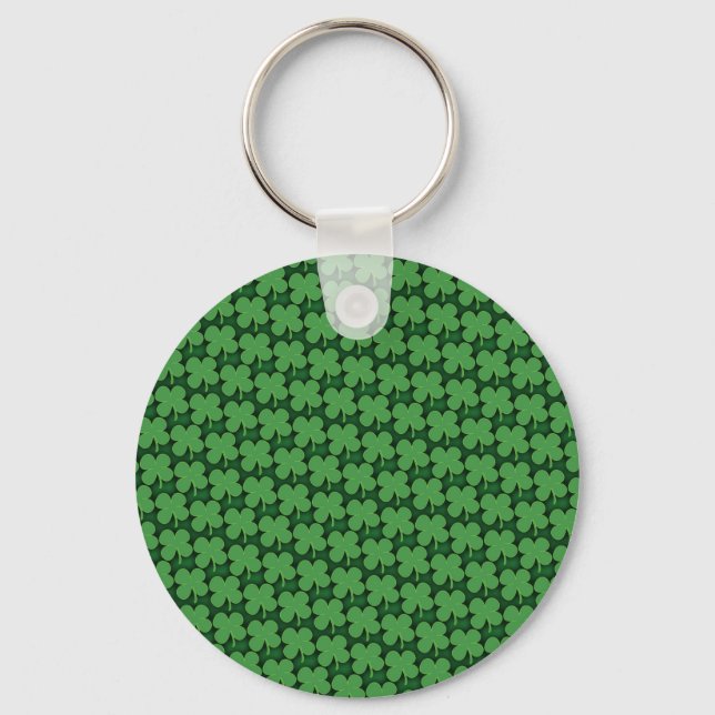 Shamrock Pattern Key Ring (Front)