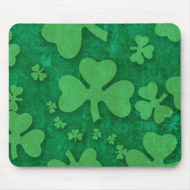 Shamrock Pattern Mouse Mat (Front)