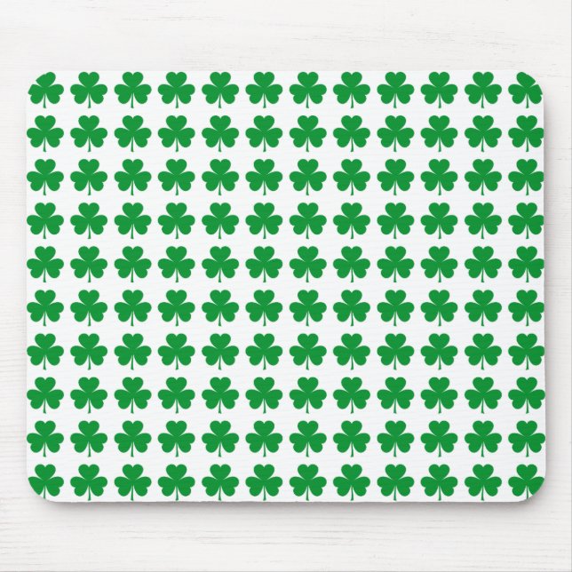 Shamrock Pattern Mouse Mat (Front)