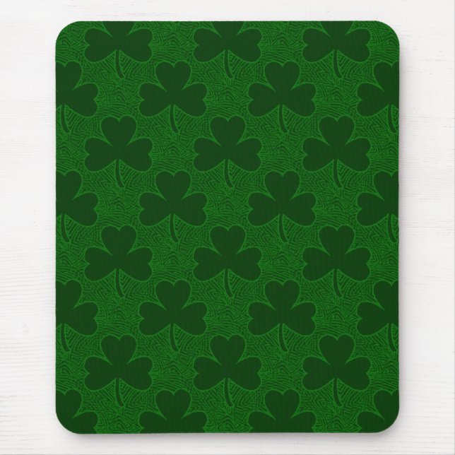 Shamrock Pattern Mouse Mat (Front)