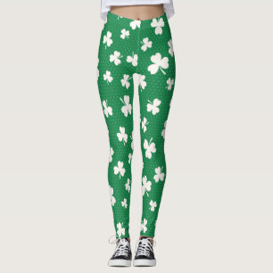 Shamrock Pattern St Patrick's Day Leggings