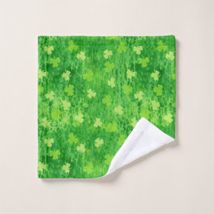 Shamrock Pattern - St Patricks Day - Wash Cloth