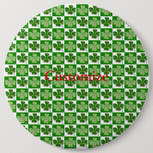 Shamrock Pattern  Thunder_Cove 6 Cm Round Badge (Front)