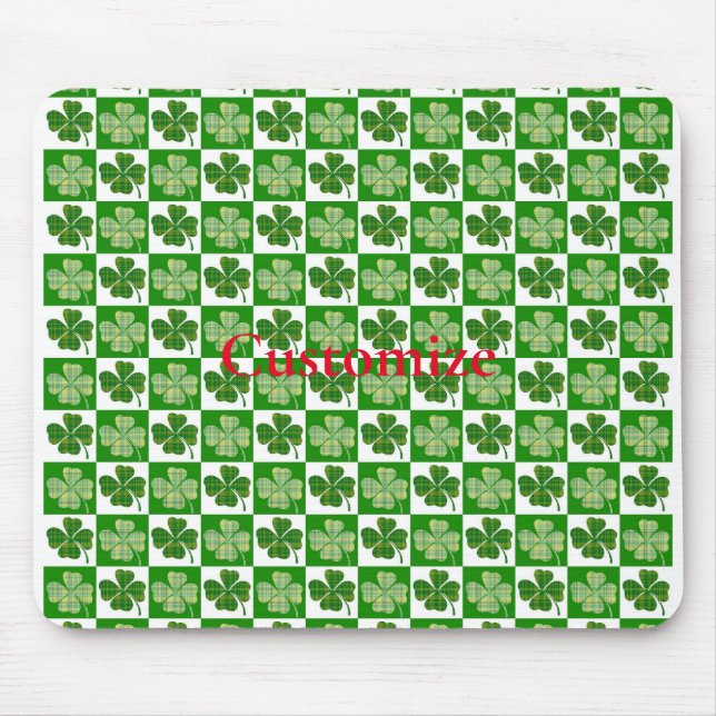 Shamrock Pattern  Thunder_Cove Mouse Mat (Front)