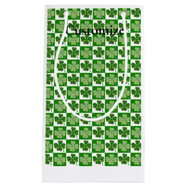 Shamrock Pattern  Thunder_Cove Small Gift Bag (Front)