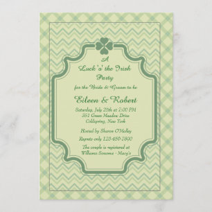 Shamrock Patterns Invitation