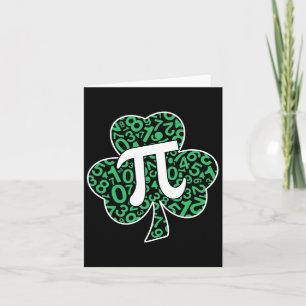 Shamrock Pi Day Cute St. Patrick's Day And Math Lo Card