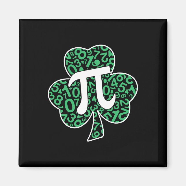 Shamrock Pi Day Cute St. Patrick's Day And Math Lo Magnet (Front)