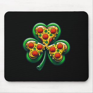 Shamrock Pizza St Patricks Day Irish Fast Food Lov Mouse Mat
