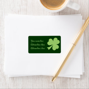 Shamrock Polka dots St. Patrick's Day label