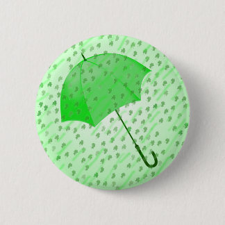 SHAMROCK RAIN by SHARON SHARPE 6 Cm Round Badge