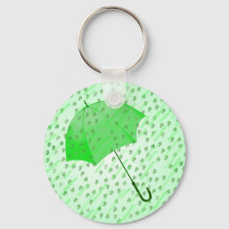 SHAMROCK RAIN by SHARON SHARPE Key Ring