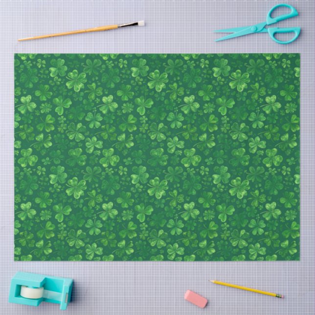 Shamrock Rain Tissue Paper (Craft)