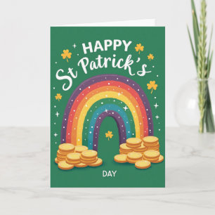 Shamrock Rainbow Luck Card