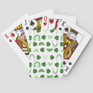 Shamrock Rainbows Playing Cards