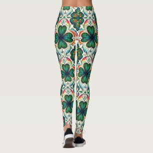 Shamrock Rainbows. St. Patty's Day Leggings