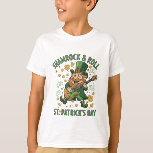 Shamrock & Roll Leprechaun Funny St. Patrick's T-Shirt