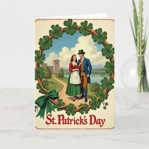 Shamrock Rope St Patricks Day Card