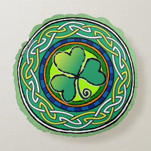 Shamrock Round Cushion