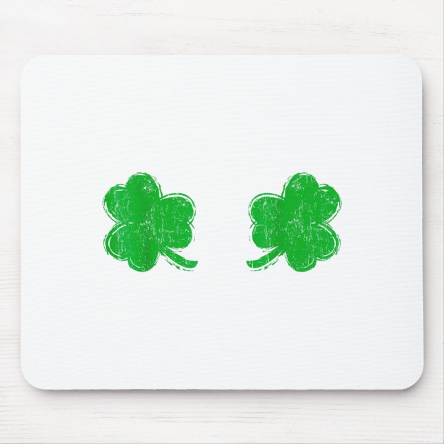 Shamrock S Irish Ies St Patricks Day Shirt  Mouse Mat (Front)