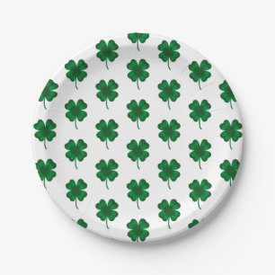 Shamrock Saint Patrick's Day Paper Plate