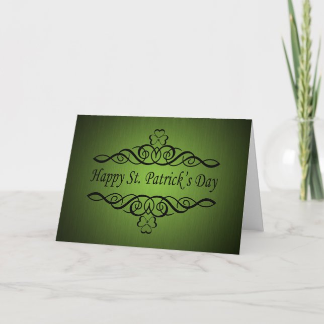 Shamrock Scroll Card (Front)