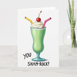 Shamrock Shake Sweet Card