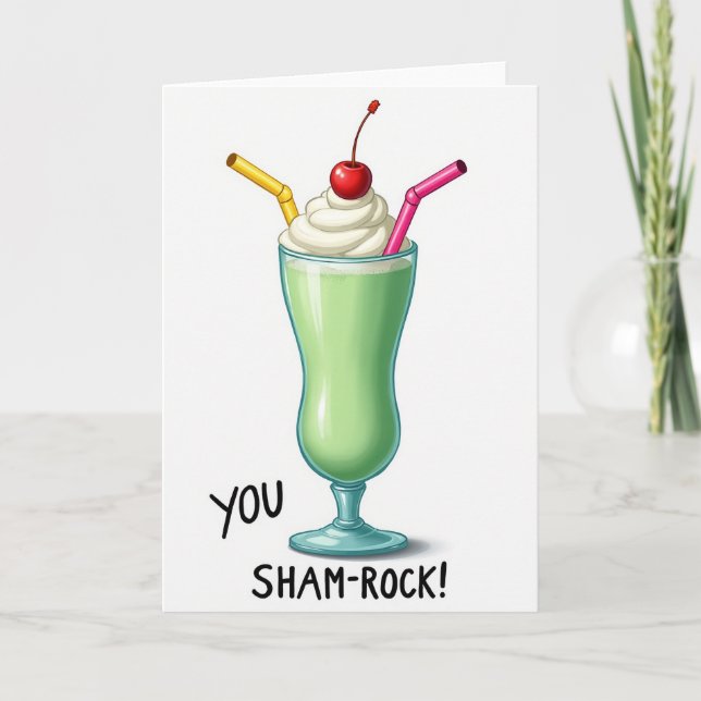 Shamrock Shake Sweet Card (Front)