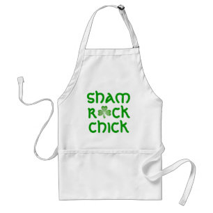 Shamrock 'Shamrock Chick' apron green