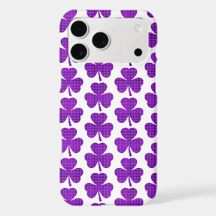 Shamrock Shape Plaid Purple iPhone Case