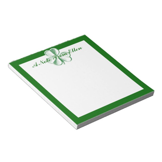 Shamrock Sketch Notepad (Angled)