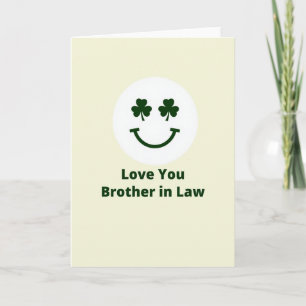 Shamrock Smiling Brother Card