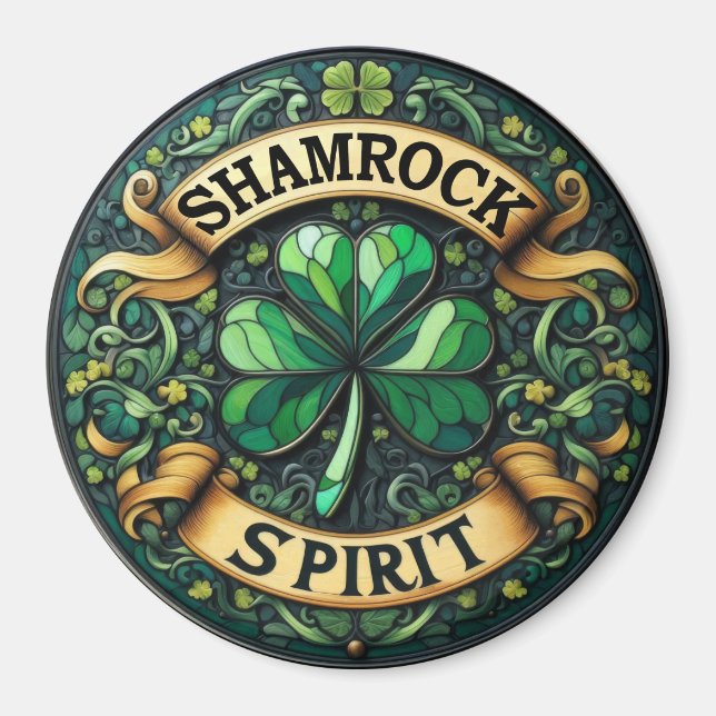 Shamrock Spirit Magnet (Front)