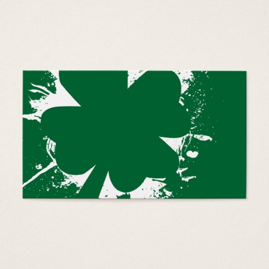 Shamrock Splatter Business Card