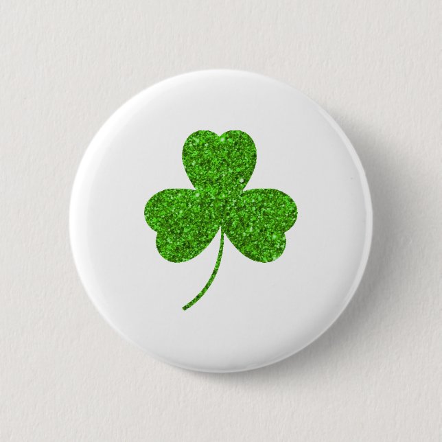 Shamrock St. Patrick's Day 6 Cm Round Badge (Front)