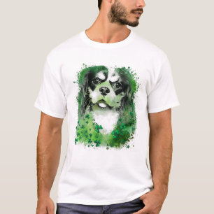 Shamrock St Patrick's Day Cavalier King Charles Sp T-Shirt